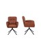 Homeroots Brown and Black Faux Leather and Wood Swivel Dining Arm Chair 716263 - alternate 5