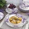 Elama Traditional Purple Rose 24 Piece Stoneware Double Bowl Dinnerware Set 750123731M - alternate 8