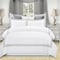 Homeroots Gray and White Queen 100% Cotton 200 Thread Count Washable Duvet Cover Set 528500 - alternate 6