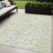 Homeroots 5' X 8' Sage Green And Ivory Paisley Washable Indoor Outdoor Area Rug 588655 - alternate 1