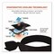 Ergodyne Chill-Its 6700 Cooling Bandana Polymer Tie Headband, One Size Fits Most, Black 12332 - alternate 6