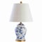 Jonathan Y Penelope 22" French Country Cottage Ceramic/Iron Chinoiserie Ginger Jar LED Table Lamp, Blue/White JYL3005A - alternate 8