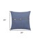 Homeroots 20" Blue Cotton Throw Pillow With Buttons 535248 - alternate 5