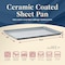 Bakken-Swiss Premium Sheet Pan Set, Blue, Teal, Marble, Golden, Cream, Aluminized Steel, Non-Toxic, Heavy-Duty SBKCRSTBKMARSHT - alternate 2