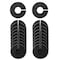 Nahanco Clothing Size Dividers for Clothing Racks, Round - Black/Blank Kit of 20, 20PK CBLKBLANK20 - alternate 3