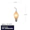 Bulbrite 6-Watt S6 Silicone Dimmable (E12) Candelabra Screw Base Incandescent Light Bulb, 2700k, 25PK 861968 - alternate 4