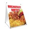 Signmission Breakfast Buffet, 36 Inch x 24 Inch A-frame Yard Sign, Plastic Sign SBC-2436-Breakfast Buffet - alternate 1