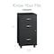Space Solutions 14.25 in W (3) - 2 Box & 1 File Drawers Drawer Mobile Organizer, Charcoal 26368 - alternate 13