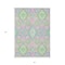 Homeroots 3' X 5' Pink Green And Blue Oriental Washable Indoor Outdoor Area Rug 597704 - alternate 6