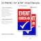 Signmission Event Check-in, Vinyl Decals Only 24 Inch x 36 Inch, Vinyl Decal, 2PK DSB-2436-2PACK-Event Check-in - alternate 2