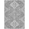 Homeroots 3' X 5' Gray And Ivory Medallion Washable Indoor Outdoor Area Rug 589038 - alternate 8