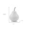 Homeroots White Jumbo Pear Shaped Aluminum Accent Home Decor 383754 - alternate 3