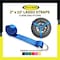 Tie 4 Safe 2'' x 10' Side Mount Wheel Net Tie Down Kit w/ Flat Hook. WLL: 3,333 LBS Blue, 4PK RT04CK-5210-M11W9-BU-BW02P-BLK-4 - alternate 2