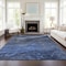 Homeroots 8' X 10' Denim Blue And Sky Blue Abstract Washable Indoor Outdoor Area Rug 577820 - alternate 4
