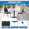 Office Star Products STC Series Straight Leg Stack Chair, Black / Silver STC8300C28-3 - alternate 8