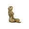 Homeroots 6" Antiqued Brass Cast Iron Mermaid Hand Painted Statue Tabletop Sculpture 483258 - alternate 8