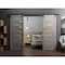 Sartodoors Sturdy Double Barn Door with Frosted Glass Grey 48x80 (2* 24x80) Solid Core Modern Interior QUADRO4088DB-NEB-48 - alternate 1