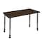 Regency Kee Height Adjustable Mobile Classroom Activity Table, 42 in W, 24 in L, Neo Walnut MT4224NWAPCGY - alternate 1
