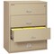Fireking 38-15/16" W 4 Drawer Fire-Resistant Lateral File Cabinet, Parchment, Letter/Legal 4-4422-CPA - alternate 2
