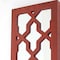 Homeroots 17" Red And Silver Geometric Solid Wood Wall Sconce Candle Holder 274849 - alternate 5