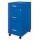 Space Solutions 14.25 in W 3 Drawer Mobile Vertical File Cabinet, Classic Blue 24422 - alternate 10