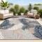 Jonathan Y Montego High-Low Tropical Palm Brown/Navy/Ivory 4 ft. x 6 ft. Indoor/Outdoor Area Rug HWC101B-4 - alternate 1