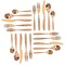 Megachef La Vague 20 Piece Flatware Utensil Set, Stainless Steel Service for 4 in Matte Rose Gold MCFW-LA VAGUE-MATTEROSEGOLD - alternate 8