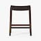Homeroots 26" Brown Faux Leather and Solid Wood Backless Counter Height Bar Chair 632398 - alternate 4
