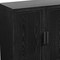 Homeroots 31" Black Textured Door Accent Cabinet With Three Shelves 564861 - alternate 8