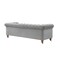 Homeroots 93" Gray Velvet Chesterfield Wood Sofa 543984 - alternate 7