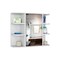 Homeroots 24" White Wood Floating Single Door Bathroom Vanity And Medicine Cabinet With Mirror 543605 - alternate 1