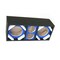 Deejay Led Two 6-in Woofers plus Two Tweeters Blue Empty Chuchera Speaker Enclosure BLUE D6T2BLUE - alternate 6