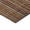 Homeroots 8' X 10' Rust Taupe And Gray Striped Washable Indoor Outdoor Area Rug 616385 - alternate 8
