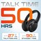 Delton Wireless Bluetooth Over-the-Ear Headphones, Active Noise Canceling Headset, Black M101 - alternate 8
