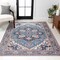 Jonathan Y Cirali Ornate Large Medallion Machine-Washable Blue/Beige 4 ft. x 6 ft. Area Rug WSH105B-4 - alternate 8