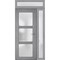 Vdomdoors Front Exterior Prehung FiberGlass Door Frosted Glass / Manux 8552 Grey Ash / Sidelight and Transom MANUX8552EXD-SS-W36+14 x H80+14-RH - alternate 4