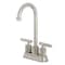 Kingston Brass Double-Handle 4" Centerset Bar Faucet with Knurled Handle, Polished Nickel KB5496KNL - alternate 1