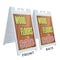 Signmission Wood Floors Sale, A-Frame & 2 Decals Installed, Heavy-Duty Plastic Frame SBHD-D-2436-Wood Floors Sale - alternate 3