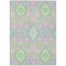 Homeroots 9' X 12' Pink Green And Blue Oriental Washable Indoor Outdoor Area Rug 597708 - alternate 7