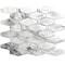Apollo Tile Verre 10.63 in. x 11.7 in. Matte White Glass Mosaic Wall and Floor Tile 8.6 sq ft/case - 10 pack SEA88EL08WTA - alternate 1