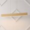 Jonathan Y Draper 32" Adjustable Integrated LED Metal Linear Pendant, Light Brown Wood Finish JYL7018C - alternate 7