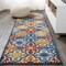 Jonathan Y Cassis Ornate Ogee Trellis High-Low Blue/Multi 2 ft. x 10 ft. Indoor/Outdoor Runner Rug AMC105A-210 - alternate 1
