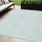 Homeroots 5' X 8' Sky Blue And Ivory Geometric Washable Indoor Outdoor Area Rug 602444 - alternate 1