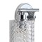 Jonathan Y Spaulding Vintage 22 in. 3-Light Iron/Chevron Pattern Glass Farmhouse Cottage LED Vanity Light, Chrom JYL3550A - alternate 13