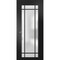 Sartodoors Sliding Pocket Door with Frosted Tempered Glass Planum 2112 Black 42x80 Solid Core Modern Interior PLANUM2112PD-BLK-42 x 80 - alternate 1