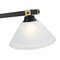 Z-Lite Bronte 3 Light Billiard, Matte Black and Rubbed Brass, White Linen 1955-3MB-RB-AWL14 - alternate 5