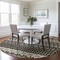Homeroots 8' Charcoal Gray And Gold Round Quatrefoil Washable Indoor Outdoor Area Rug 583212 - alternate 8