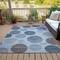 Homeroots 5' X 8' Blue And Gray Geometric Washable Indoor Outdoor Area Rug 630562 - alternate 4