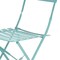 Homeroots Set of Two Teal Blue Aluminum Outdoor Folding Dining Chairs 606525 - alternate 8