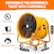 Iliving Yellow 24 in. Utility Blower Exhaust Warehouse Ventilator Floor Fan, 2000-Watt, 1720RPM ILG8VF24 - alternate 9